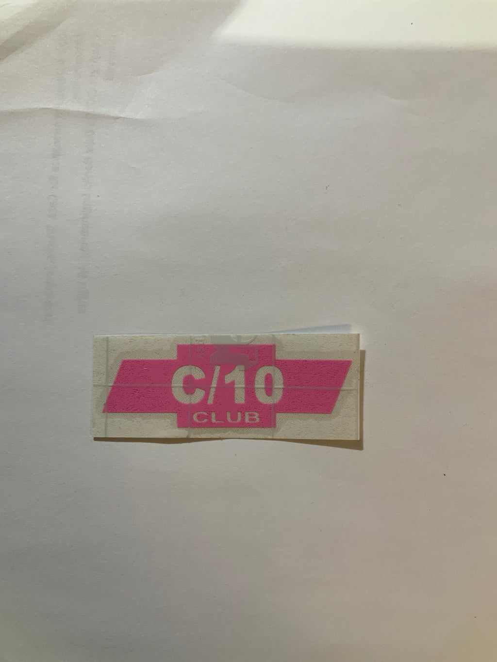 C10 Club Sticker 3" x 1", Qty 2