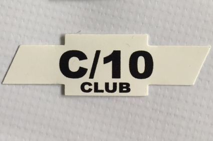 c10 club sticker